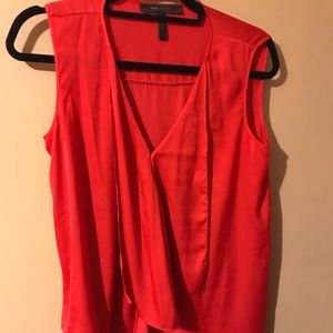 BCBG Silk Red Top
